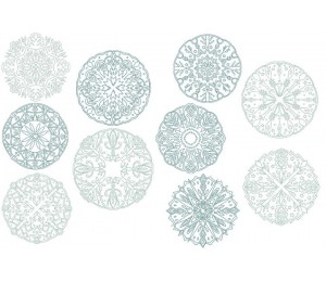 Stickserie - Wintertime Mandalas